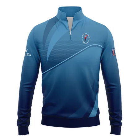 124th U.S. Open Pinehurst Dark Blue Gradient Background Rolex Quarter-Zip Jacket Style Classic