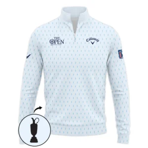 Golf Sport Light Blue Pattern Cup 152nd Open Championship Callaway Zipper Hoodie Shirt All Over Prints QTTOP160624A01CLWZHD