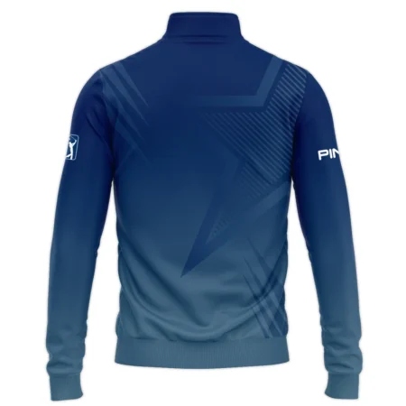 Presidents Cup Dark Blue Star Gradient Background Ping Quarter-Zip Jacket Style Classic