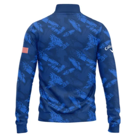 Presidents Cup Dark Blue Grunge Pattern Background Callaway Quarter Zip Sweatshirt Style Classic