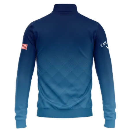 Presidents Cup Dark Blue Abstract Background With Sport Pattern Callaway Quarter-Zip Jacket Style Classic