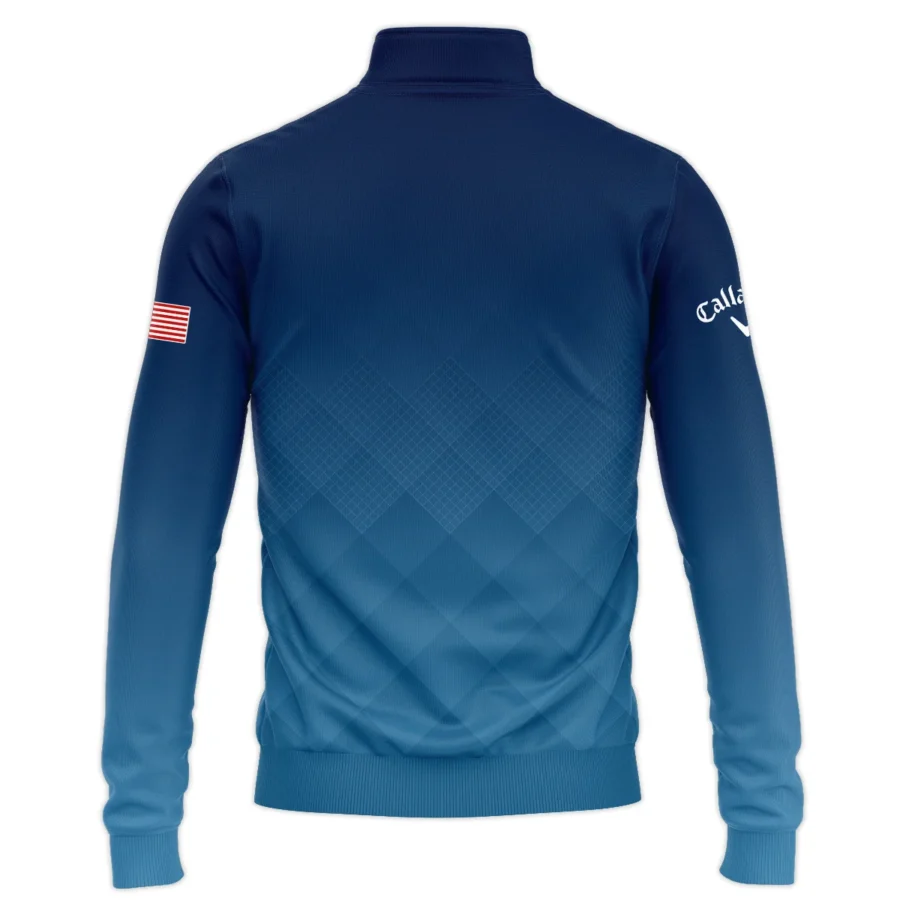 Presidents Cup Dark Blue Abstract Background With Sport Pattern Callaway Quarter Zip Sweatshirt Style Classic