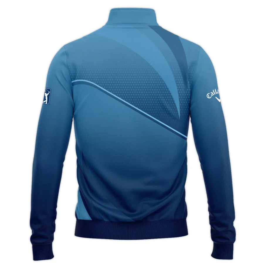 124th U.S. Open Pinehurst Dark Blue Gradient Background Callaway Quarter-Zip Jacket Style Classic