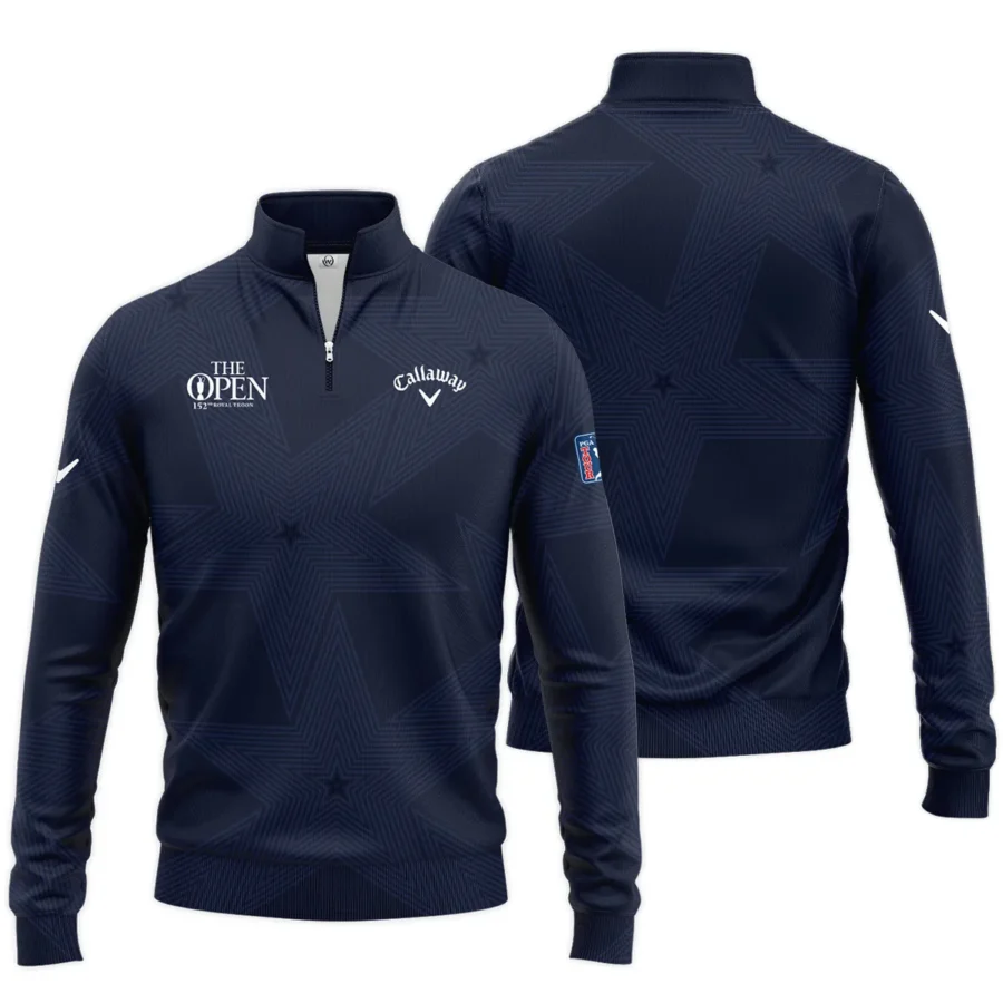 Golf Sport Navy Star 152nd Open Championship Pinehurst Callaway Quarter-Zip Jacket Style Classic