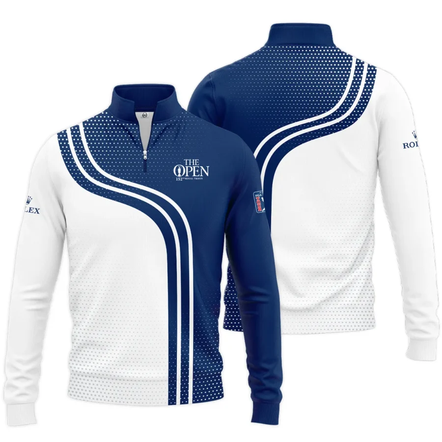 Golf Blue Mix White Sport 152nd Open Championship Pinehurst Rolex Quarter-Zip Jacket All Over Prints