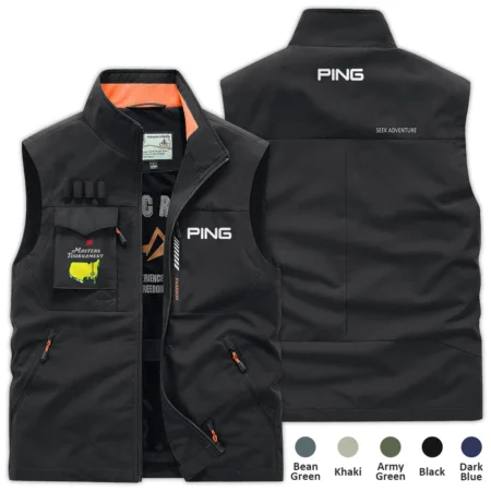 Black Sport Fashion Ping Masters Tournament Outdoor Sleeveless Vest BLMT290724A1PI