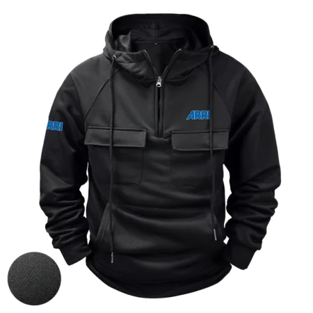 Special Release Nature Photography x Arri Brand Tactical Quarter Zip Hoodie BLNP170724A1AR - Black