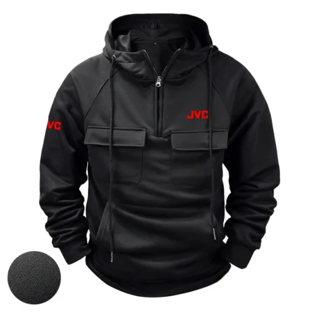 Special Release Nature Photography x JVC Brand Tactical Quarter Zip Hoodie BLNP170724A1JVC - Black