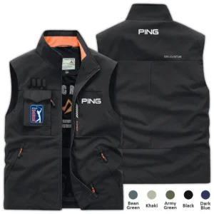 Bean Green Sport Fashion Ping PGA Tour Outdoor Sleeveless Vest QTPGA290724B1PI