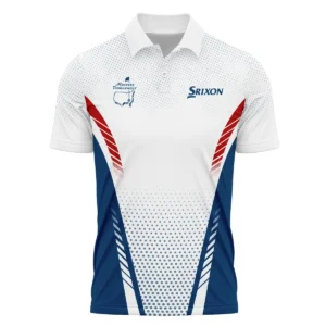 Collab Release Red White Blue Srixon Masters Tournament Zipper Polo Shirt All Over Prints BLMT220724A1SRIZPL