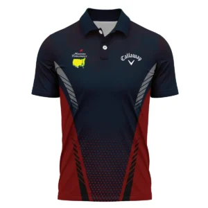 Collab Release Dark Blue Red Callaway Masters Tournament Zipper Polo Shirt All Over Prints BLMT220724A2CLWZPL