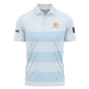 Zipper Polo Shirt Ping Presidents Cup Light Blue Background Line Blue HOPDC120724A01PIZPL