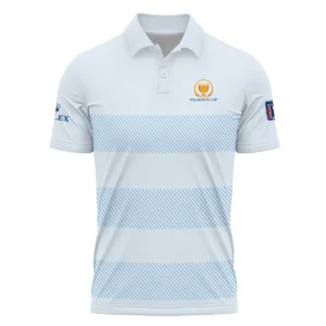 Zipper Polo Shirt Rolex Presidents Cup Light Blue Background Line Blue HOPDC120724A01ROXZPL