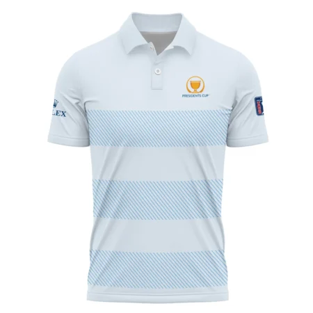 Polo Shirt Rolex Presidents Cup Light Blue Background Line Blue HOPDC120724A01ROXPL