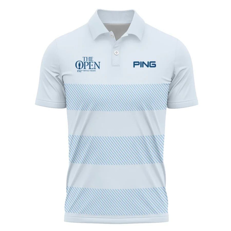 Special Release Ping 152nd Open Championship Light Blue Background Line Pattern Polo Shirt All Over Prints HOTOP100724A01PIPL