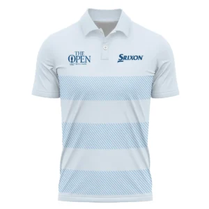 Special Release Srixon 152nd Open Championship Light Blue Background Line Pattern Zipper Polo Shirt All Over Prints HOTOP100724A01SRIZPL