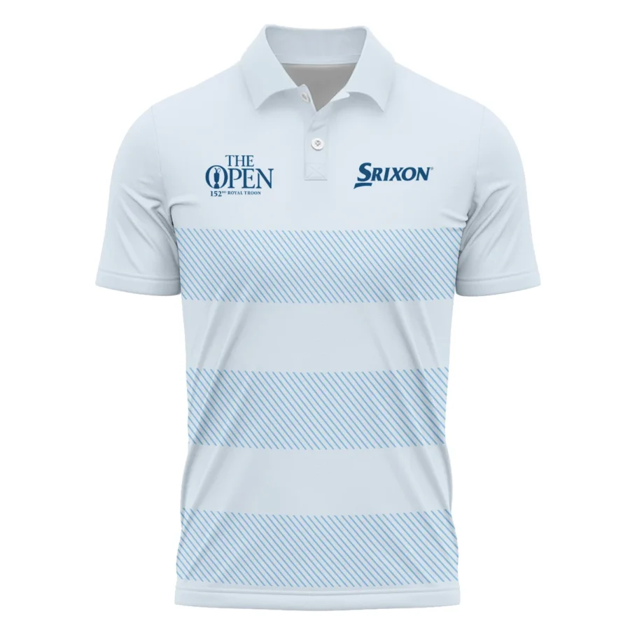 Special Release Srixon 152nd Open Championship Light Blue Background Line Pattern Polo Shirt All Over Prints HOTOP100724A01SRIPL