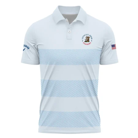 Polo Shirt Callaway 125th US Open Championship Light Blue Background Line Blue HOUSG120724A02CLWPL