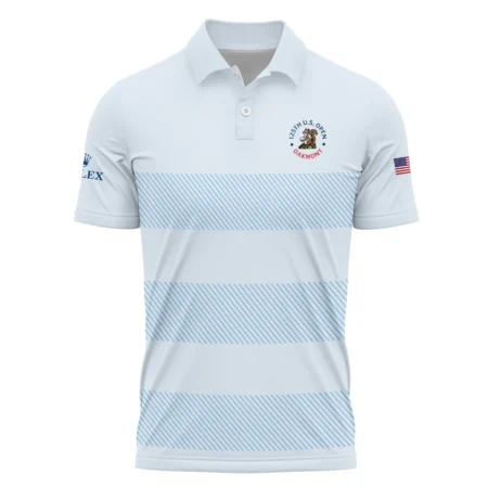 Polo Shirt Rolex 125th US Open Championship Light Blue Background Line Blue HOUSG120724A02ROXPL