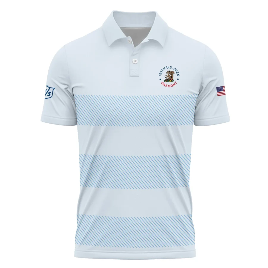 Polo Shirt Wilson Staff 125th US Open Championship Light Blue Background Line Blue HOUSG120724A02WSPL