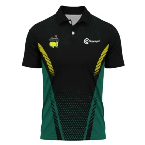 Special Release Green Mix Black Cleveland Golf Masters Tournament Zipper Polo Shirt All Over Prints QTMT130724A1CLZPL