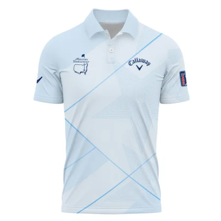 Light Blue Color Callaway Masters Tournament Polo Shirt All Over Prints QTMT2407A1CLWPL