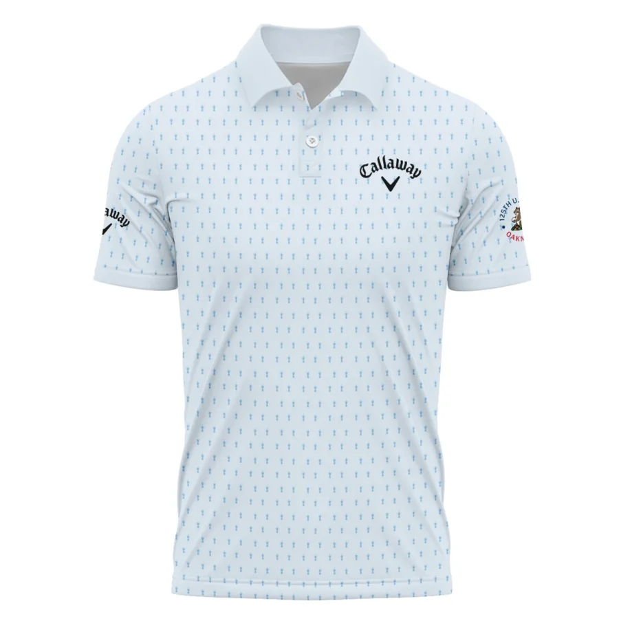 Special Release Light Blue Callaway 125th U.S. Open Oakmont Polo Shirt All Over Prints QTUSM8724A2CLWPL