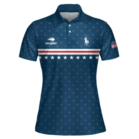 Women Tennis Sport Ralph Lauren US Open Tennis Short Polo Shirt All Over Prints QTUSTM26724A1RLPL