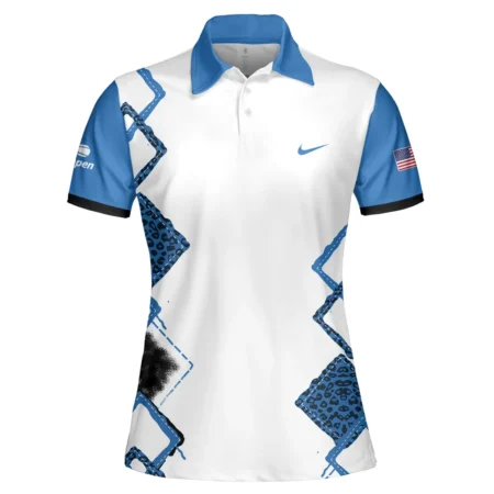 Blue Color Sport Tennis Nike US Open Tennis Short Polo Shirt All Over Prints QTUSTM26724A4NKPL