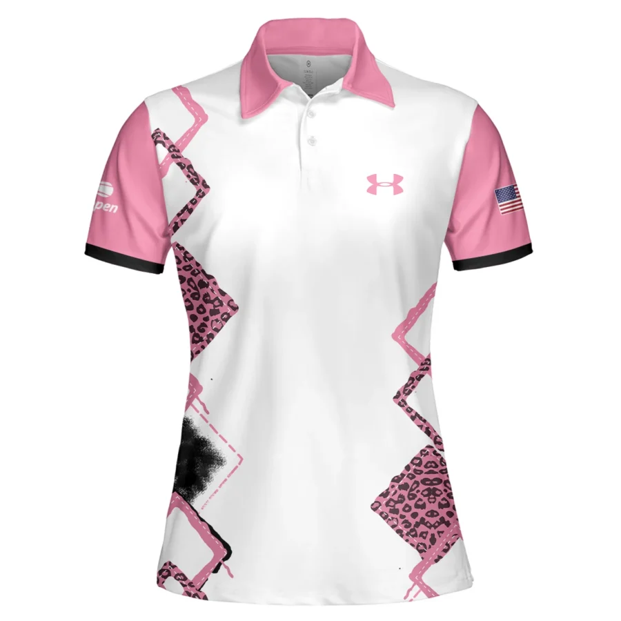 Light Pink Color Sport Tennis Ralph Lauren US Open Tennis Short Polo Shirt All Over Prints QTUSTM26724A4RLPL