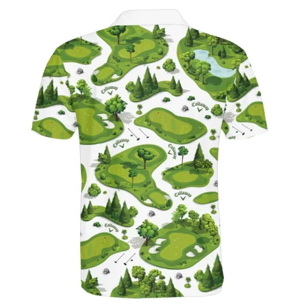 Special Golf Course Pattern Polo Shirt Callaway BLG110724A5CLWPL