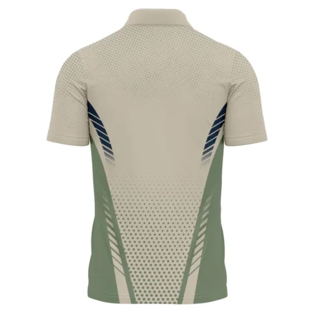 Collab Release Tan Green Callaway Masters Tournament Zipper Polo Shirt All Over Prints BLMT220724A3CLWZPL