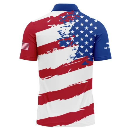 Sport Ralph Lauren US Open Tennis Zipper Polo Shirt All Over Prints HOTN060724A1RLZPL