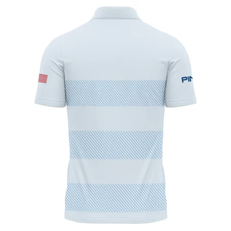 Polo Shirt Ping 125th US Open Championship Light Blue Background Line Blue HOUSG120724A02PIPL