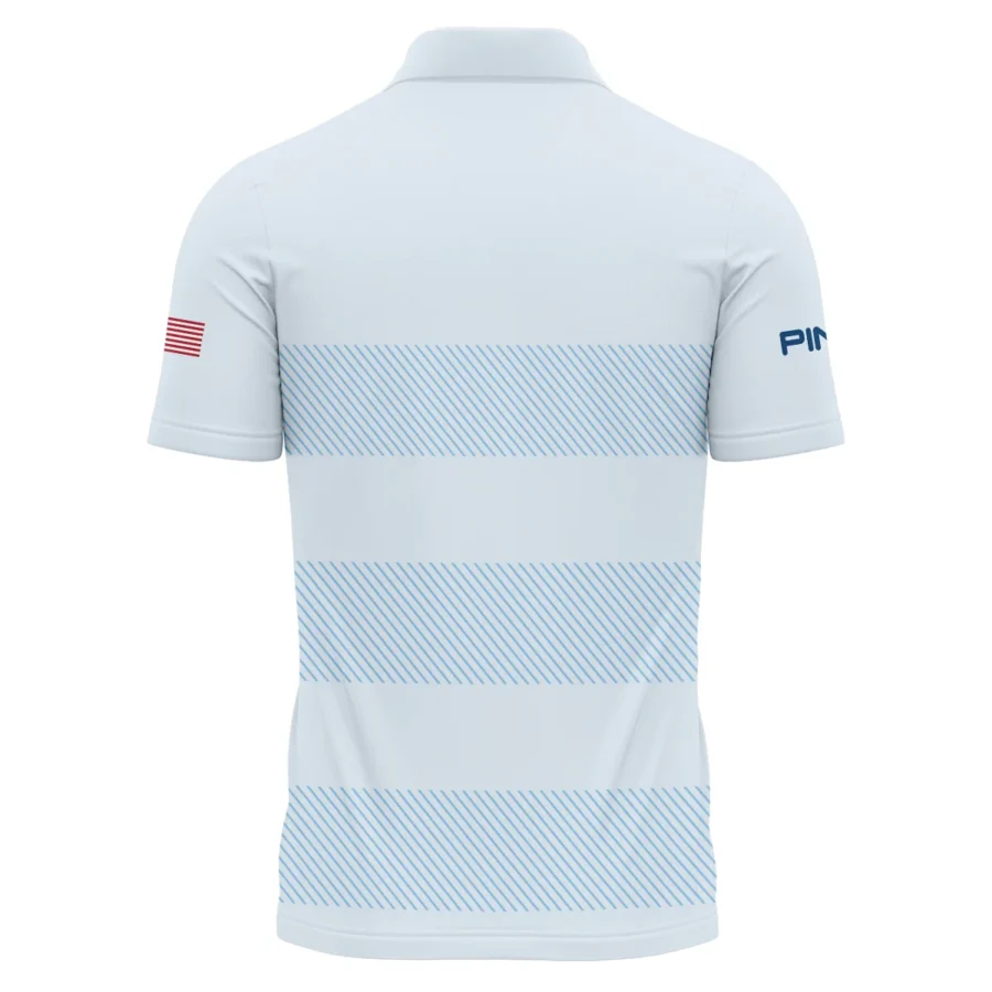 Polo Shirt Ping 125th US Open Championship Light Blue Background Line Blue HOUSG120724A02PIPL