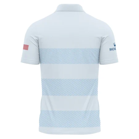 Polo Shirt Rolex 125th US Open Championship Light Blue Background Line Blue HOUSG120724A02ROXPL