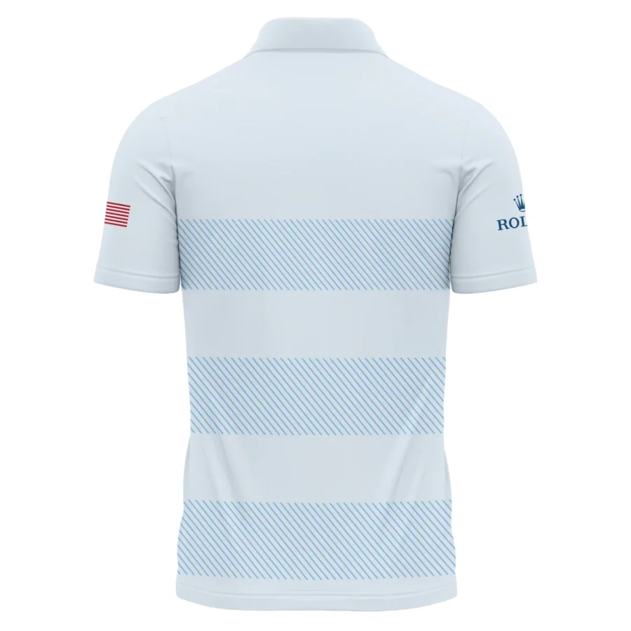 Polo Shirt Rolex 125th US Open Championship Light Blue Background Line Blue HOUSG120724A02ROXPL