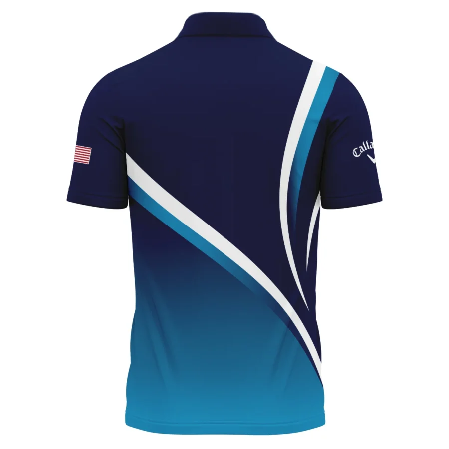 125th US Open Oakmont Polo Shirt Callaway Dark Blue Gradient White Background HOUSG130724A02CLWPL