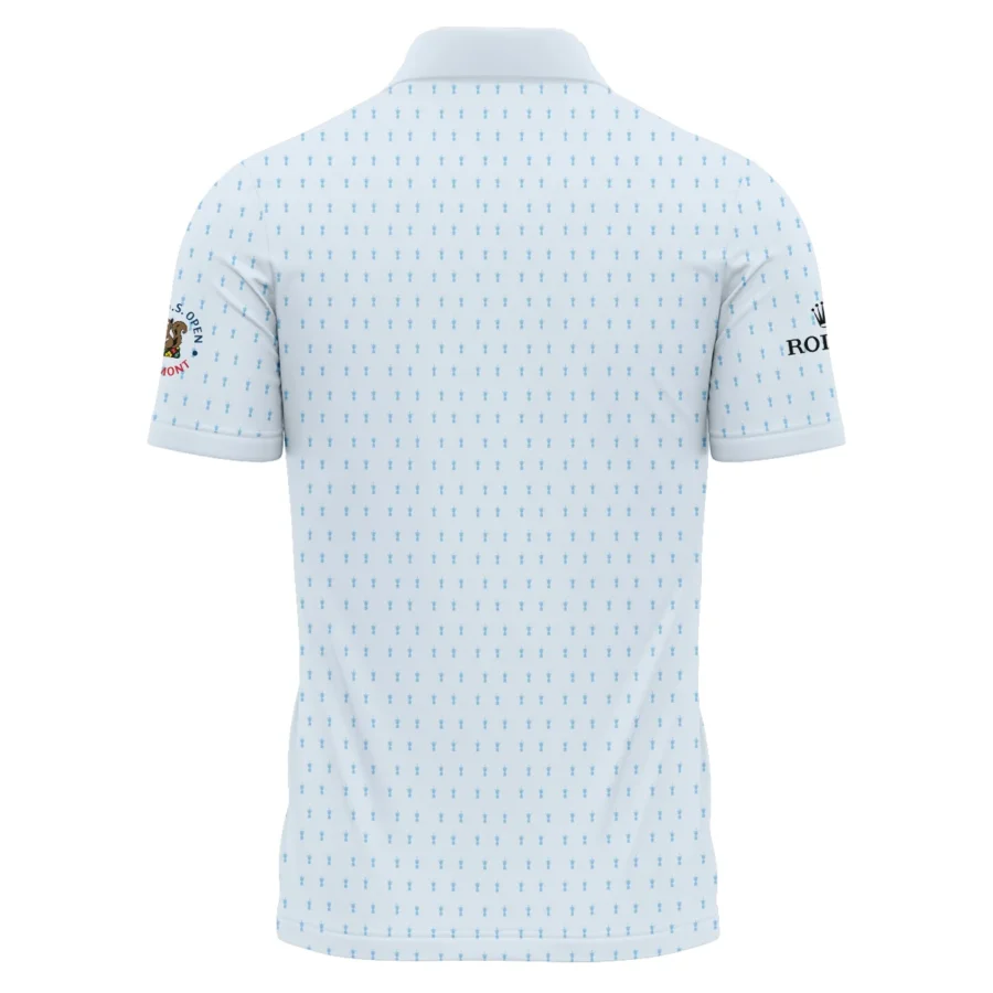 Special Release Light Blue Rolex 125th U.S. Open Oakmont Zipper Polo Shirt All Over Prints QTUSM8724A2ROXZPL