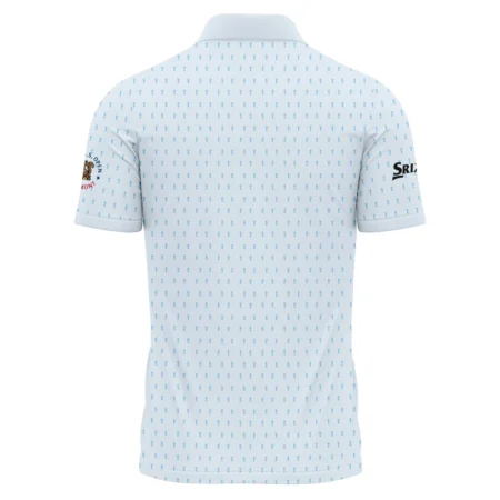 Special Release Light Blue Srixon Golf 125th U.S. Open Oakmont Zipper Polo Shirt All Over Prints QTUSM8724A2SRZPL