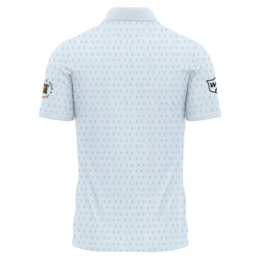 Special Release Light Blue Wilson Staff Golf 125th U.S. Open Oakmont Polo Shirt All Over Prints QTUSM8724A2WSPL