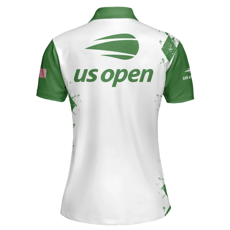 Green Color Sport Tennis Nike US Open Tennis Short Polo Shirt All Over Prints QTUSTM26724A3NKPL