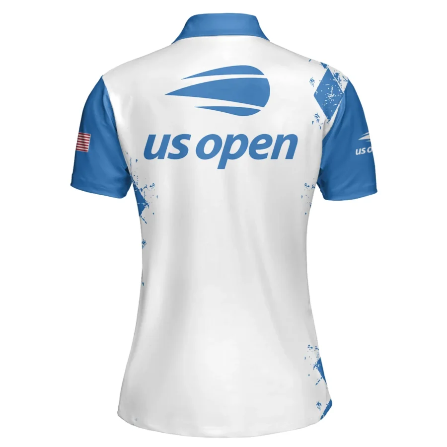 Blue Color Sport Tennis Under Armour US Open Tennis Short Polo Shirt All Over Prints QTUSTM26724A3UAPL