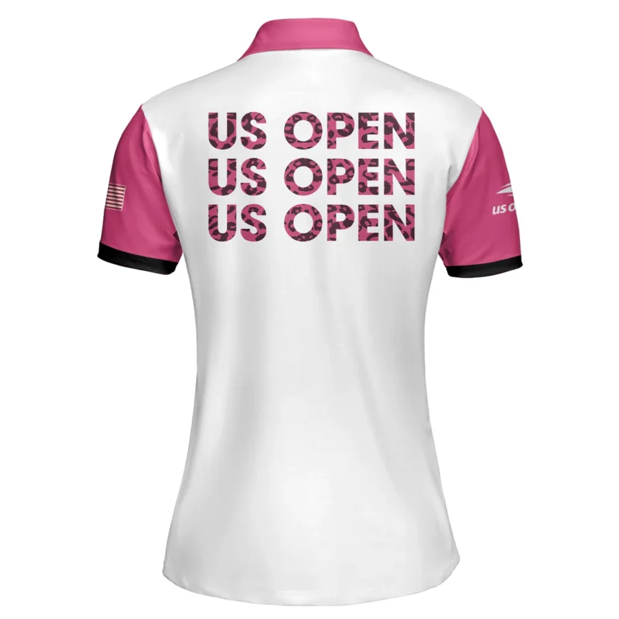 Pink Color Sport Tennis Nike US Open Tennis Short Polo Shirt All Over Prints QTUSTM26724A4NKPL