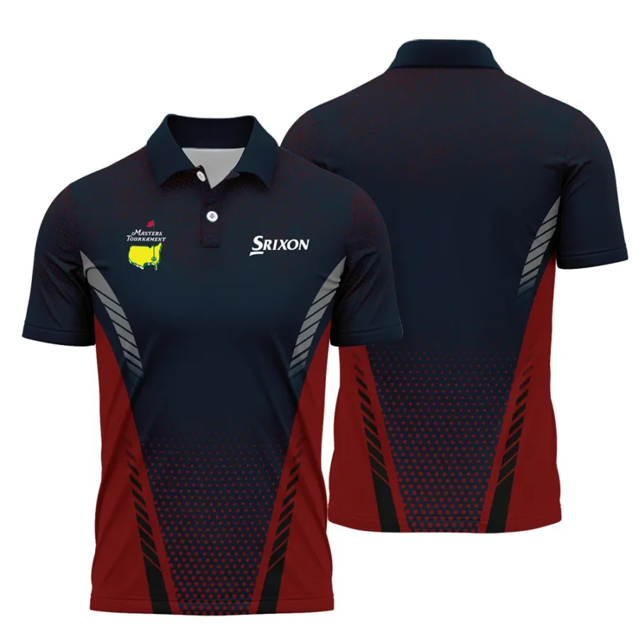 Collab Release Dark Blue Red Srixon Masters Tournament Polo Shirt All Over Prints BLMT220724A2SRIPL