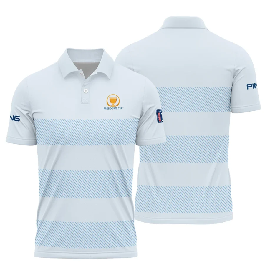 Polo Shirt Ping Presidents Cup Light Blue Background Line Blue HOPDC120724A01PIPL