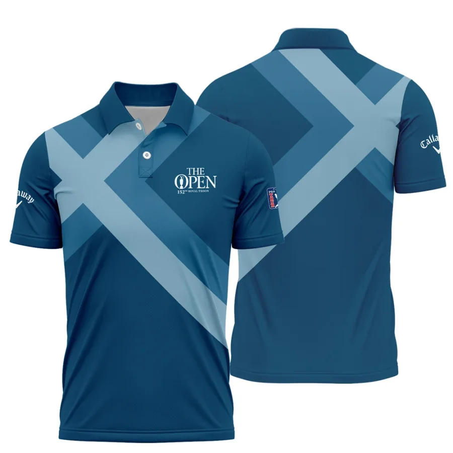 Special Release Callaway 152nd Open Championship Slightly Desaturated Blue Background Polo Shirt All Over Prints HOTOP080724A01CLWPL