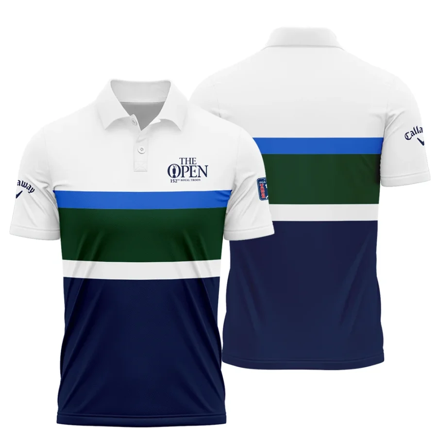 White Blue Green Background Callaway152nd Open Championship Polo Shirt All Over Prints HOTOP270624A01CLWPL