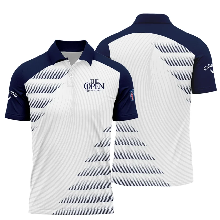 Callaway 152nd Open Championship Blue White Line Pattern Polo Shirt All Over Prints HOTOP280624A02CLWPL