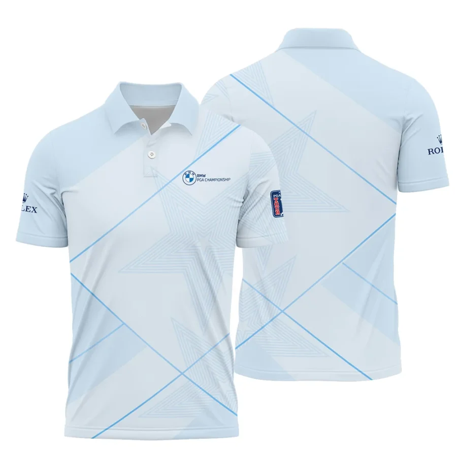 Light Blue Color Rolex BMW PGA Championship Polo Shirt All Over Prints QTBMW2407A1ROXPL